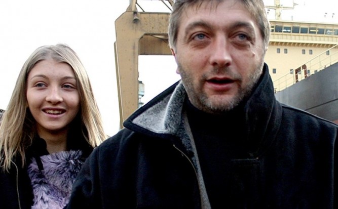 Трифон и дъщеря му Галя